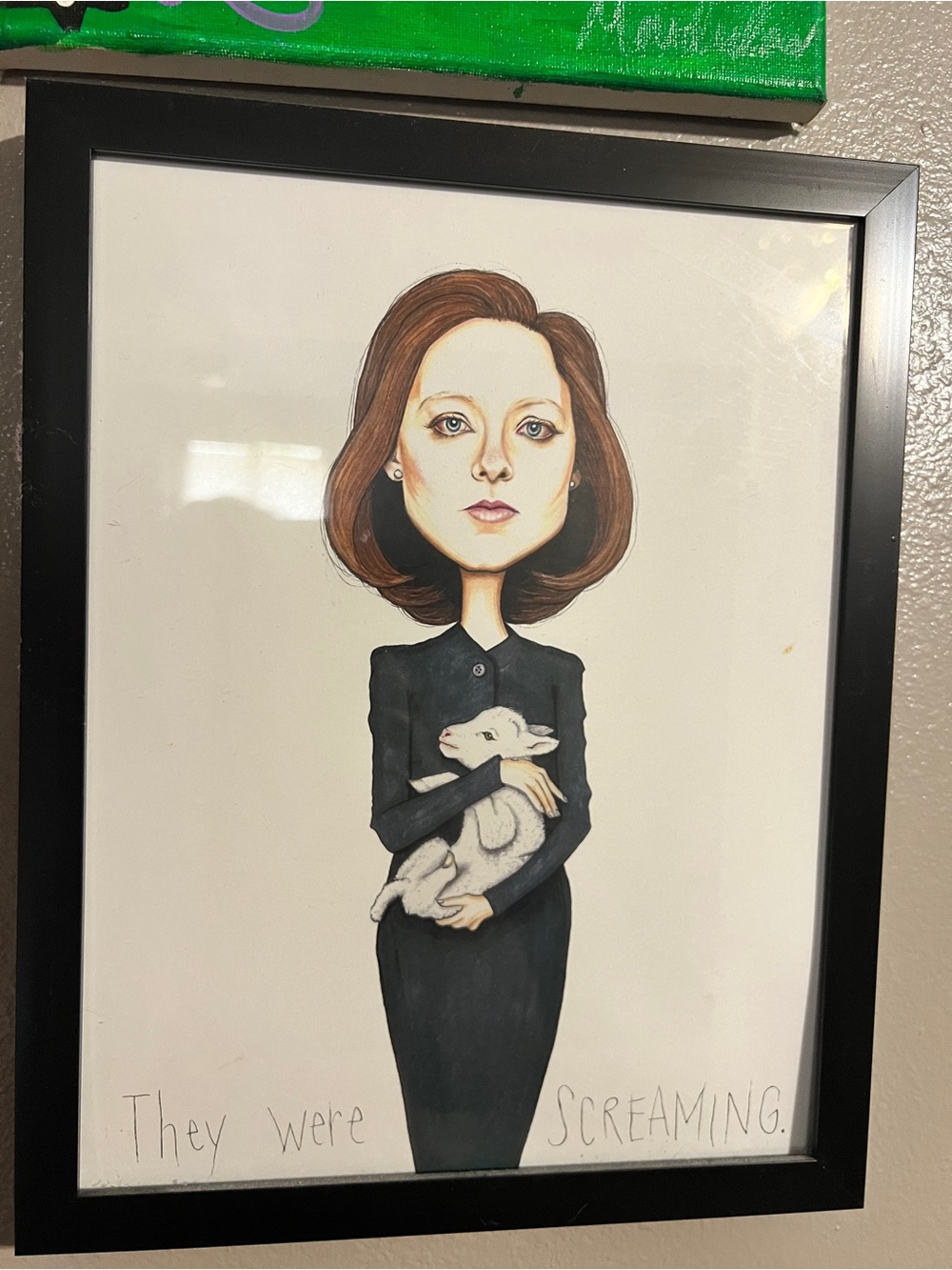 Silence of the Lambs Clarice Starling print with frame